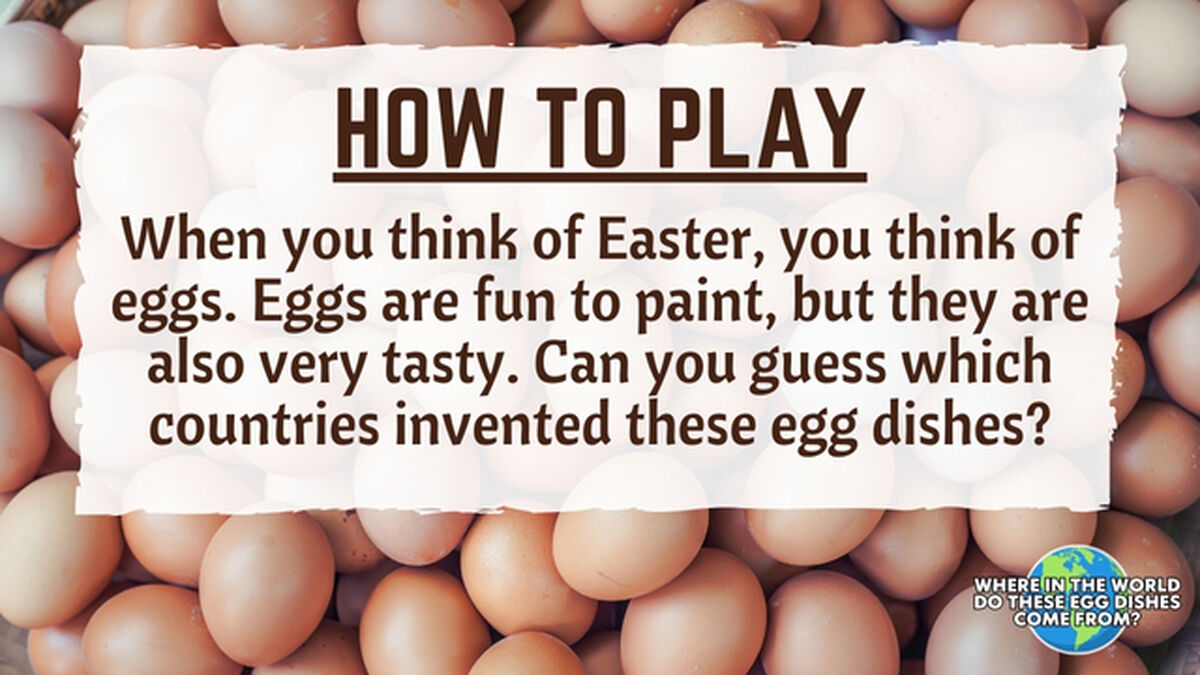 Where In The World Do These Egg Dishes Come From? image number null